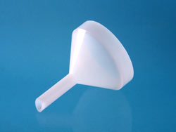 Funnel made of PFA