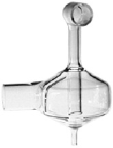 Cyclonic spray chamber with baffle for Optima DV