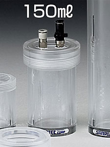 Portable vacuum desiccator, round type