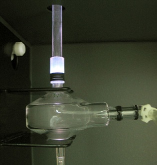 Aerosol transfer tube of quartz glass, Axial
