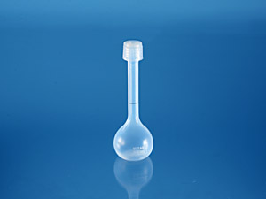 Volumetric flask, PFA, 50mL, class A