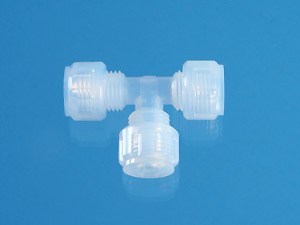 Union tee 3/4" made of PFA