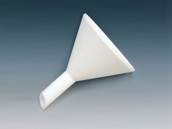 Funnel made of PTFE