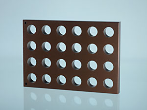 Graphite rack 300x210mm with 24xD30mm