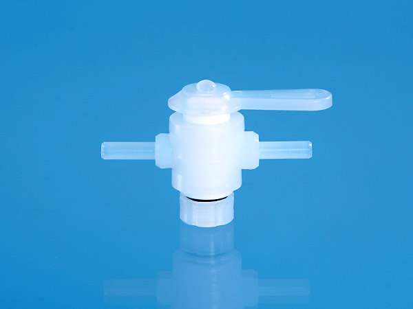 2-Wege-Hahn 6mm, PFA 2-Wege-Hahn 6mm, PFA