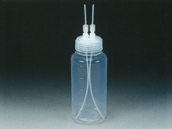 PFA bottle with 2 connections, OD 3mm