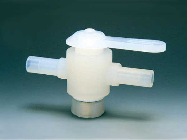 2-Wege-Hahn 12mm, PFA 2-Wege-Hahn 12mm, PFA