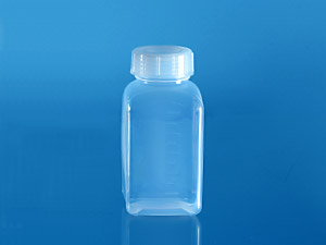 Quadratische Flasche aus PFA, 500mL