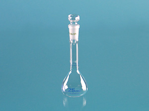 Volumetric flask (WN) made of quartz, 25ml