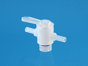 2-Wege-Hahn 8mm, PFA 2-Wege-Hahn 8mm, PFA