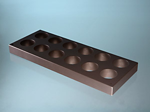 Graphit-Auflage 400x150mm, 12xD47mm