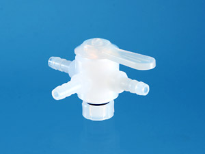 3-Wege-Hahn 8mm/3,8mm, PFA