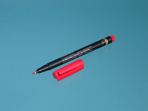 PFA marking pen, red