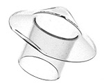 Bonnet aus Quarzglas