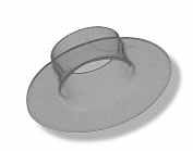 Torch bonnet made of quartz glass