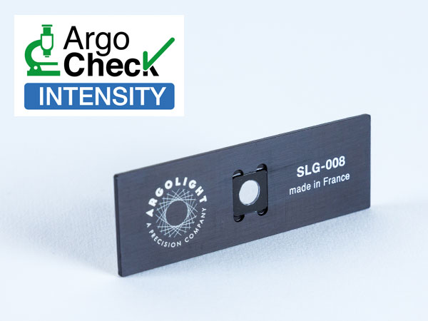 Fluorescent slide for measurement of Intensity