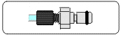 Gas fitting for "MiraMist" to Varian, Finn.